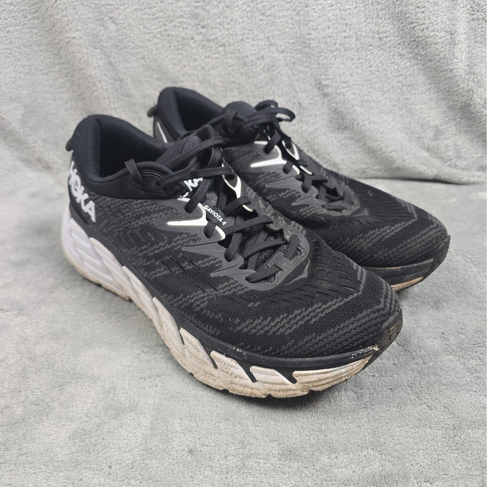 Hoka One Gaviota 4 Athletic Sneakers Running Shoes Mens Size 10.5 (2E) Black